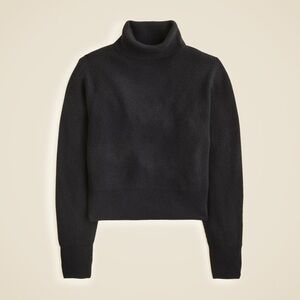 J. Crew Elegant Black Turtleneck Sweater